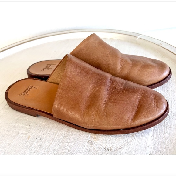 BEEK Seagull Slides Mules in Saddle Leather - 8 1/2 - Picture 1 of 9